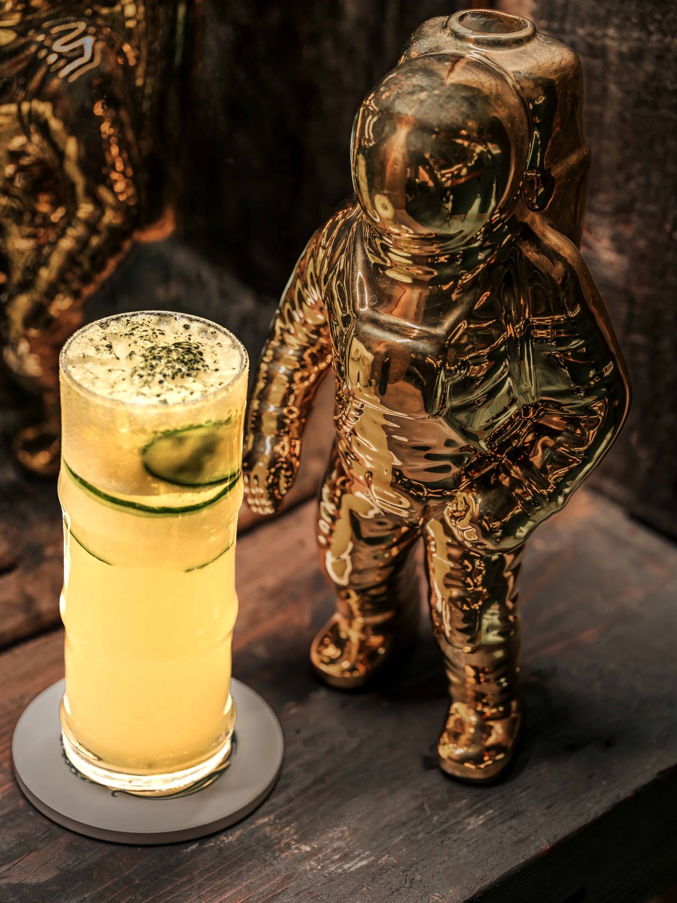 A signature cocktail at Sub-Mission, the hidden cocktail lounge in Union Square, New York
