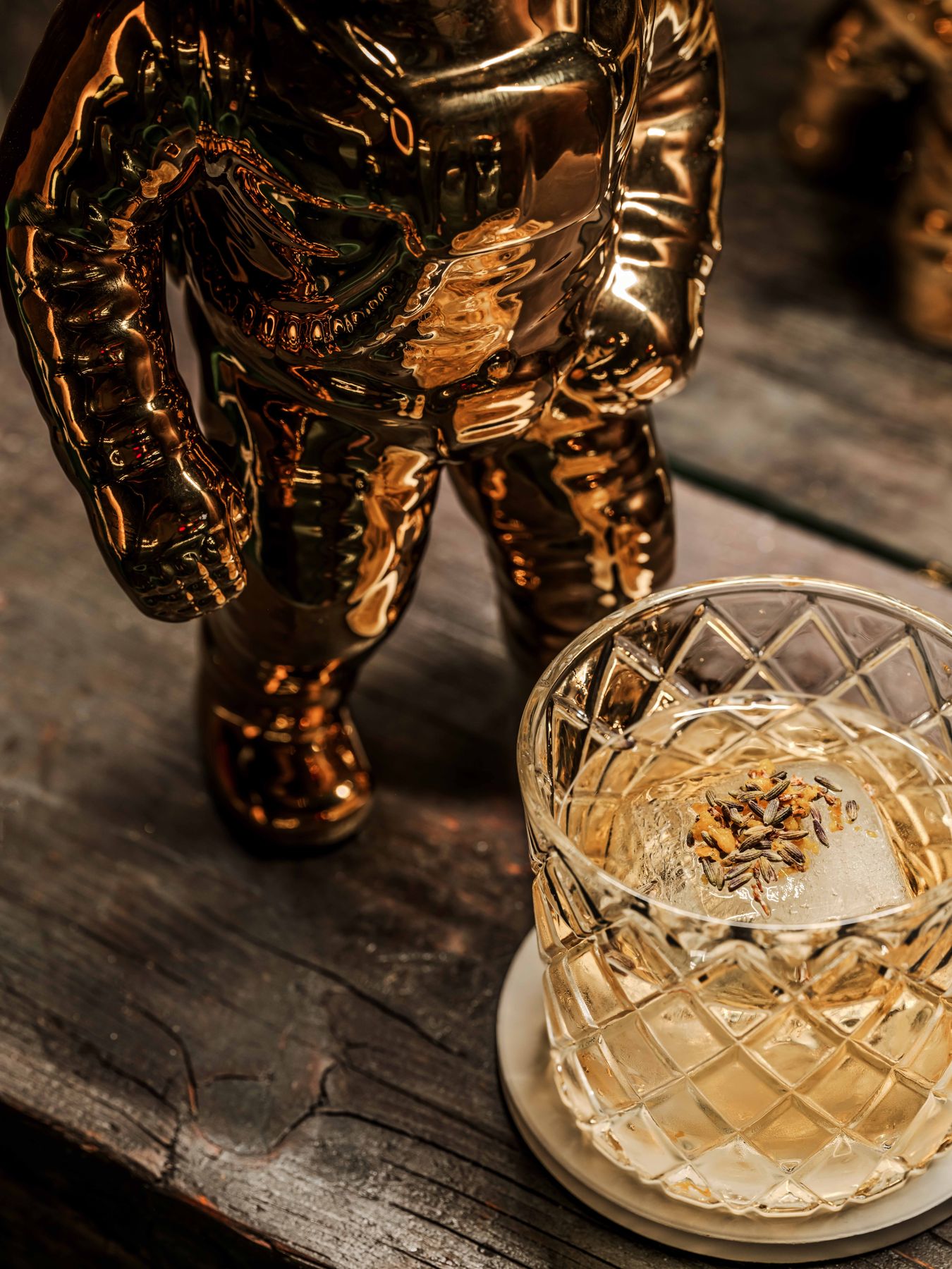 A signature cocktail at Sub-Mission, the hidden cocktail lounge in Union Square, New York