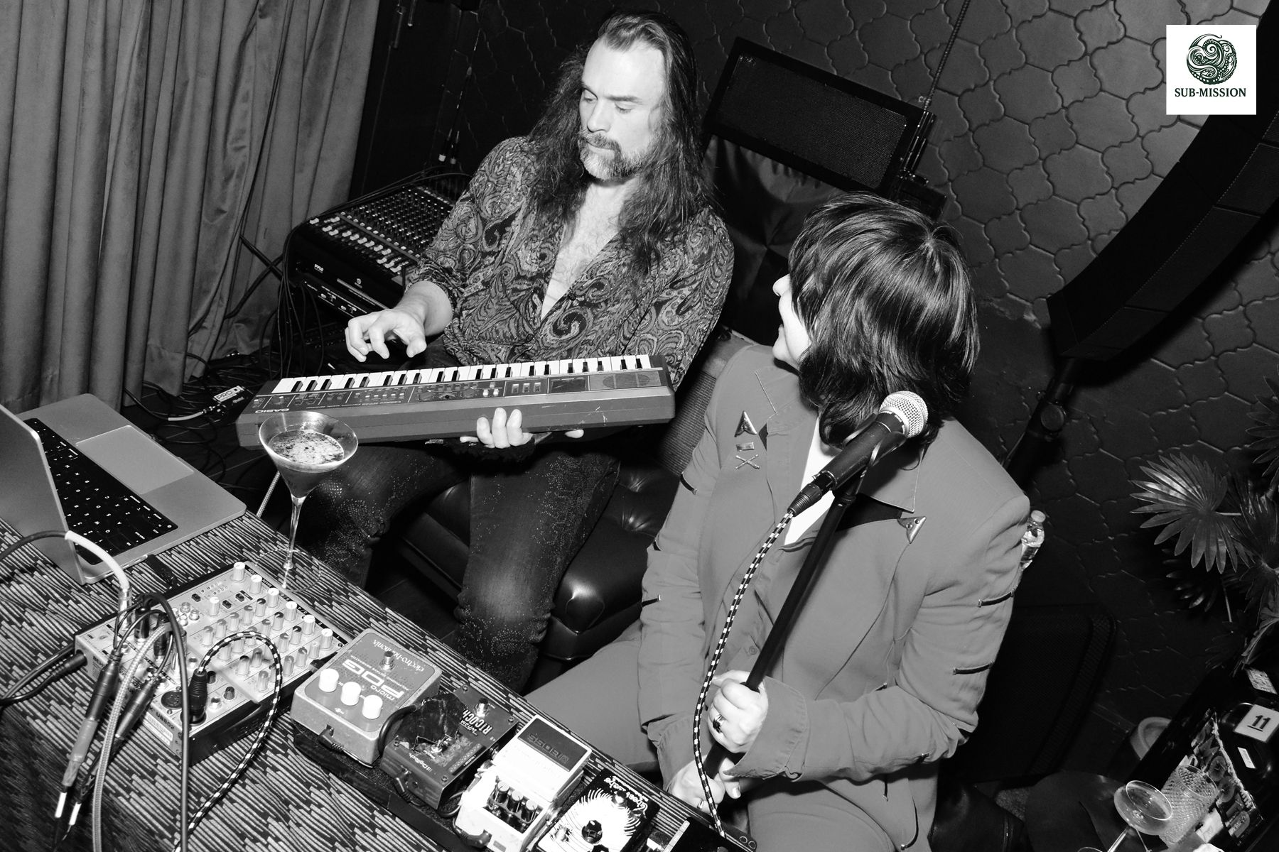 The house combo mid-set playing to the room at Sub-Mission, beneath Mission Ceviche