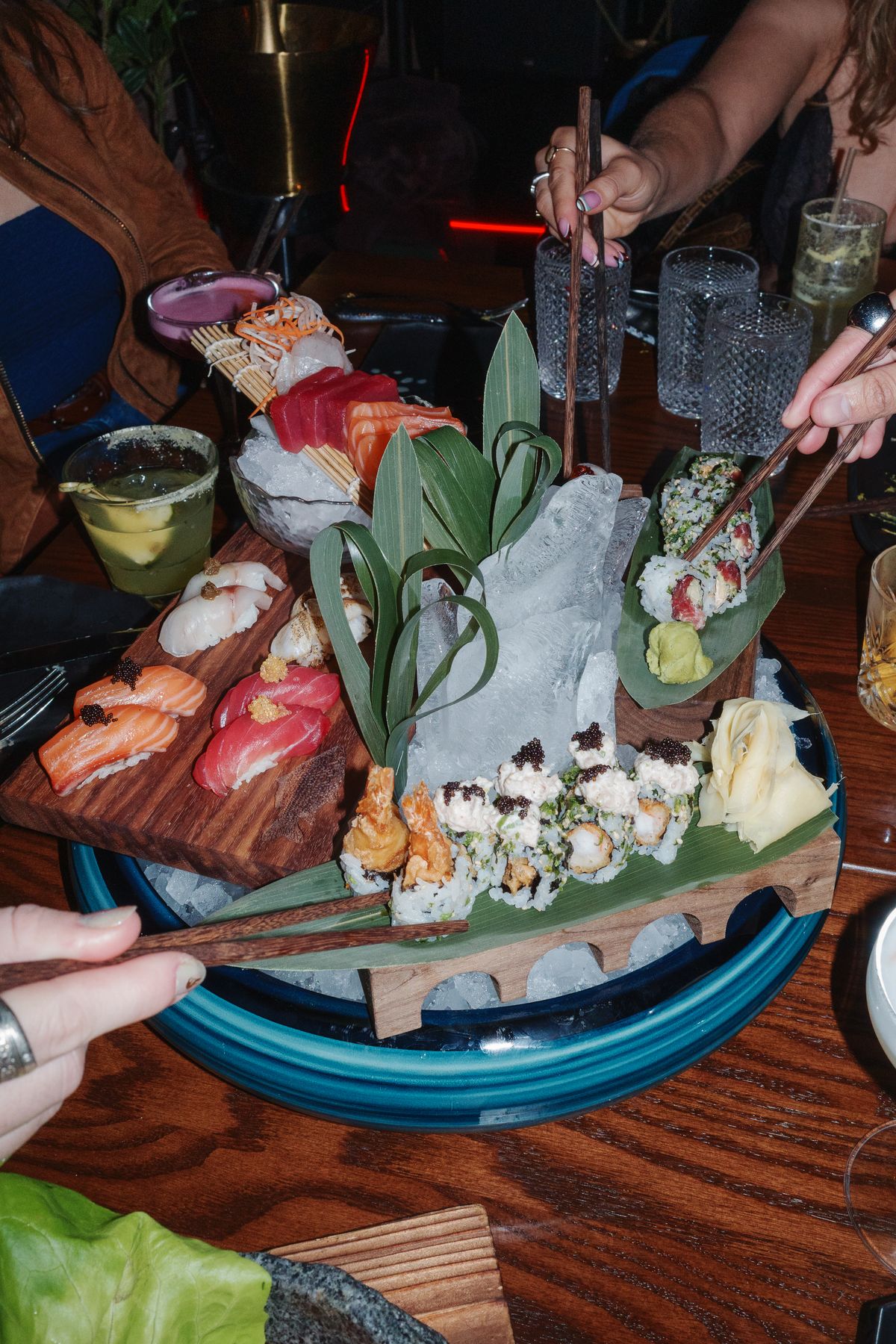 Nikkei sushi, plated from the Nikkei kitchen at Sub-Mission, Union Square