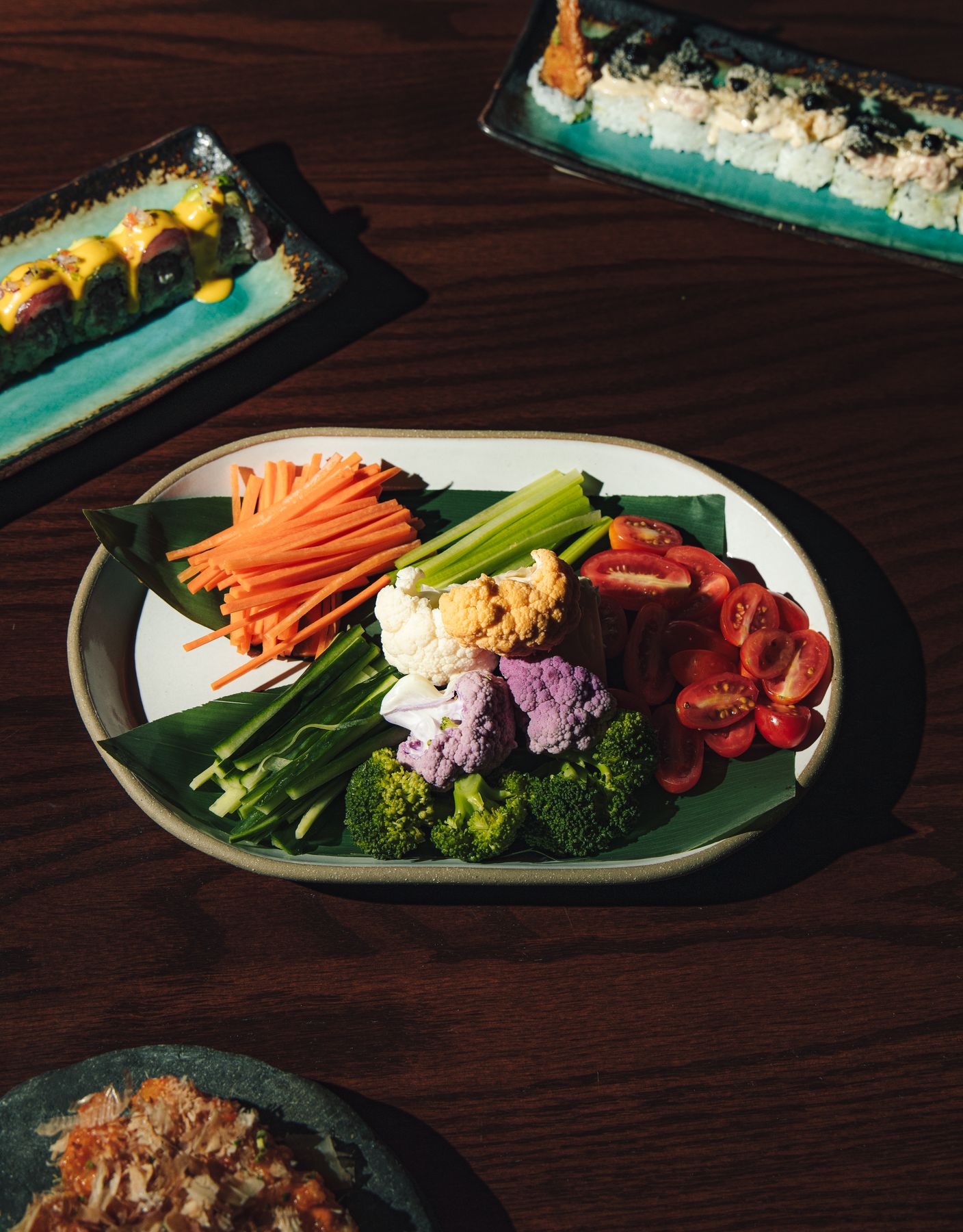 Small plates on the small-plates menu at Sub-Mission, New York
