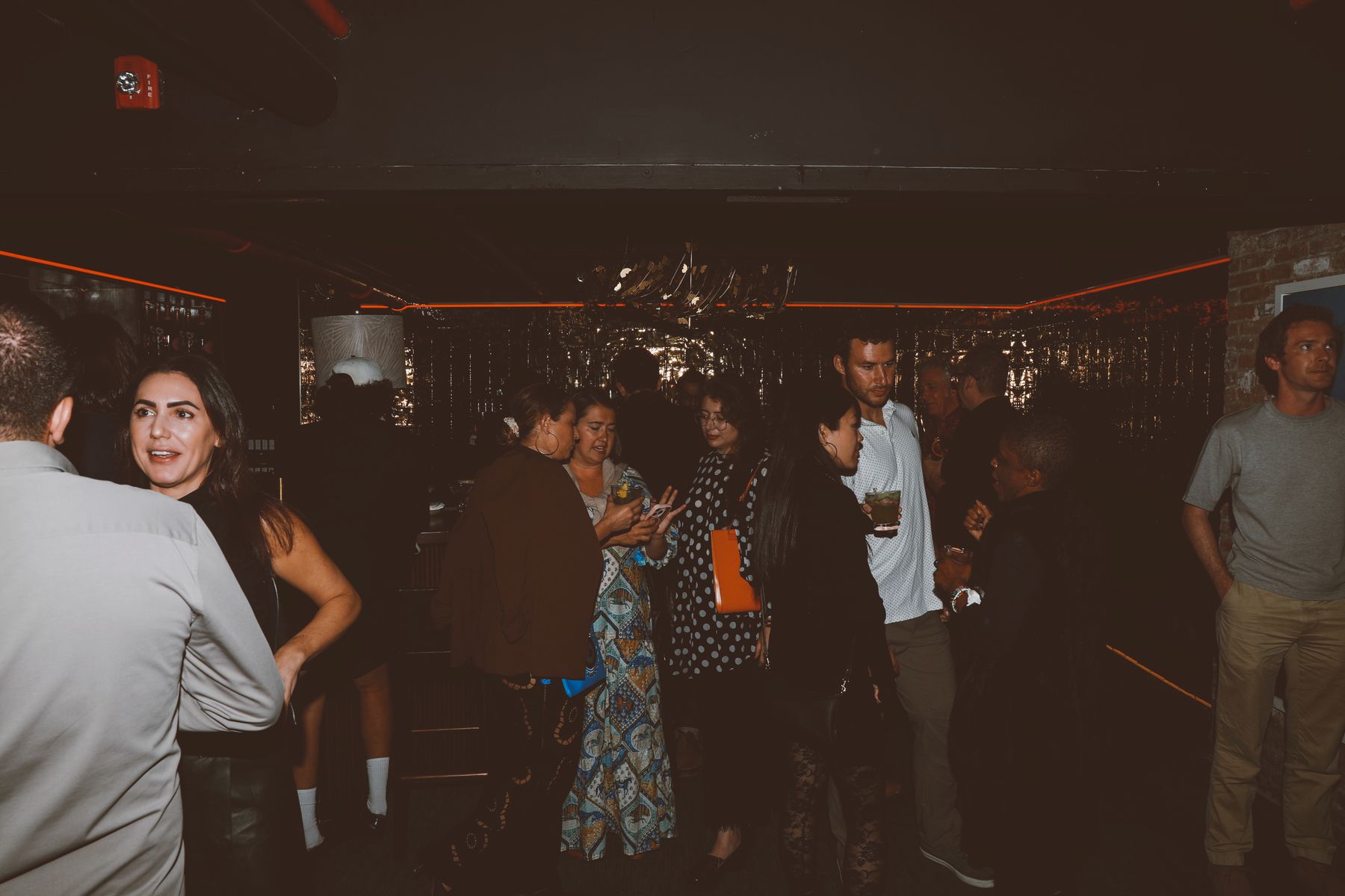 Guests in the room at Sub-Mission NYC, below Mission Ceviche on East 17th Street